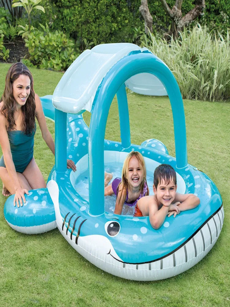PVC Swimming Whale Shade Children's Inflatable Play Pool Baby Water Toys 
PVC Swimming Whale Shade Children's Inflatable Play Pool Baby Water Toys
