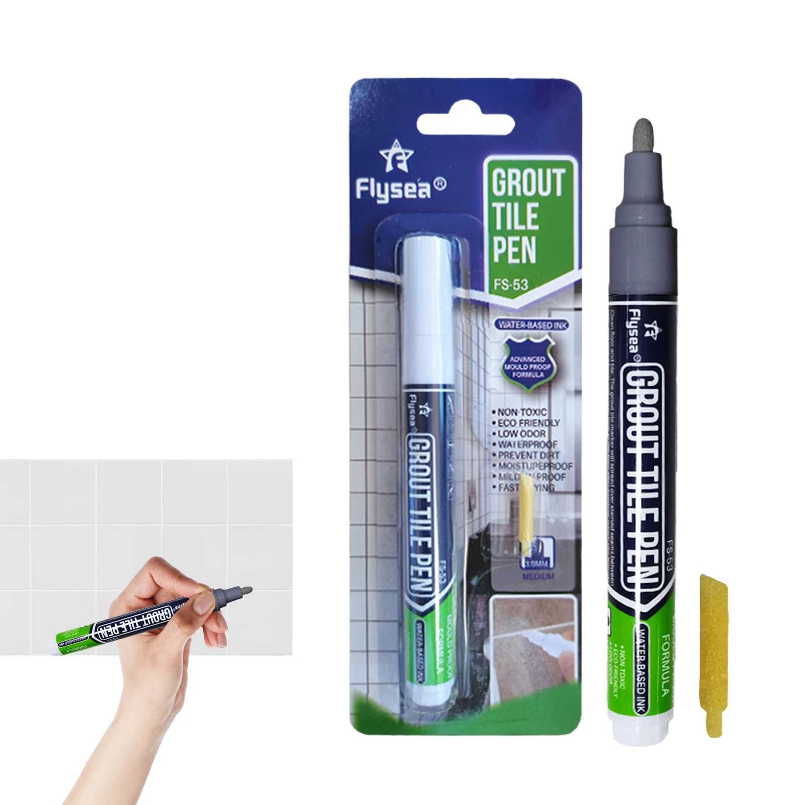 Grout Sealer Waterproof Tile Pen Tile Gap FillerGrout Pen With Replacement Nib Tip Not Easy To Fade Tile Pen Tile Paint Marker
Grout Sealer Waterproof Tile Pen Tile Gap FillerGrout Pen With Replacement Nib Tip Not Easy To Fade Tile Pen Tile Paint Marker