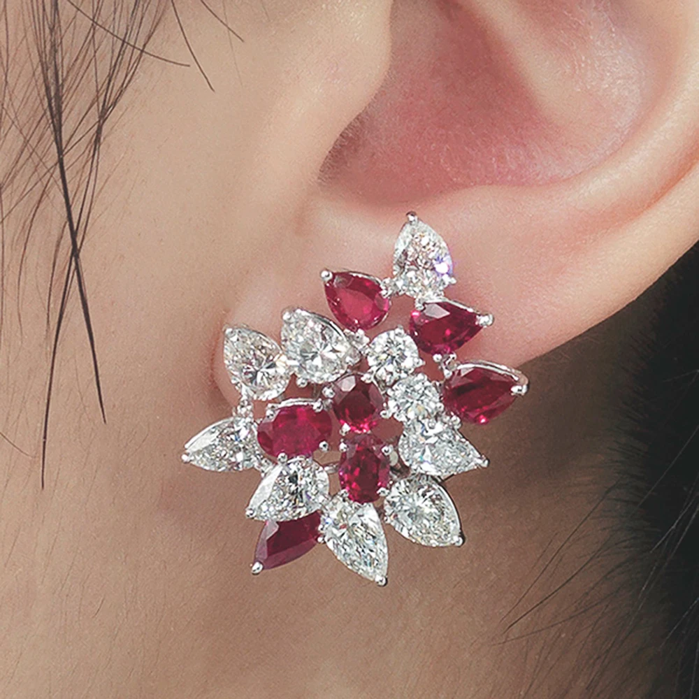 New Trendy Red Flower Stud Earrings Bridal Wedding Party Earrings Luxury Fashion Women Accessories Birthday Gift 2022
New Trendy Red Flower Stud Earrings Bridal Wedding Party Earrings Luxury Fashion Women Accessories Birthday Gift 2022