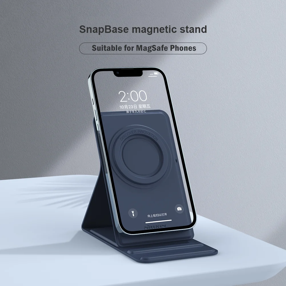 NILLKIN Magnetic Phone Holder for iPhone 12 13 Pro Max Mini Magnetic Stand Desktop Bracket Suitable for Magsafe Mobile Phone
NILLKIN Magnetic Phone Holder for iPhone 12 13 Pro Max Mini Magnetic Stand Desktop Bracket Suitable for Magsafe Mobile Phone