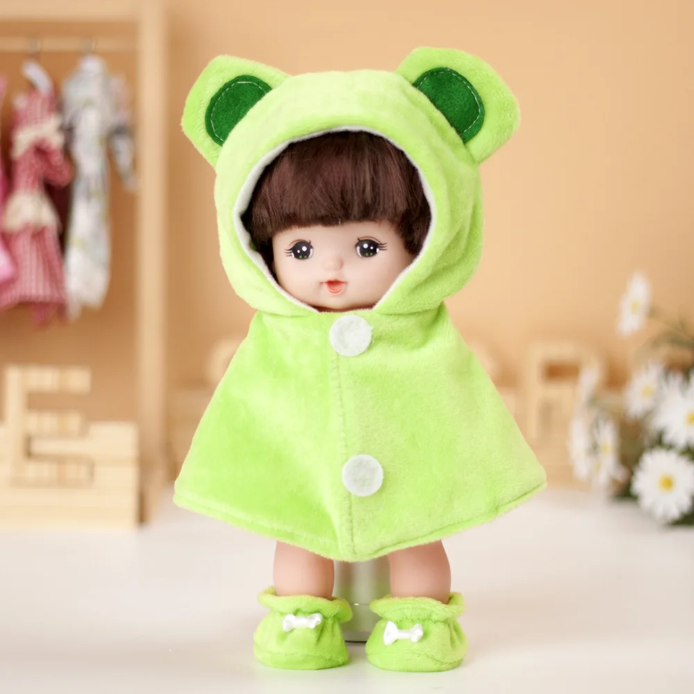 25CM Mellchan Baby Doll Clothes +Shoes Frog Cloak Cape Dress Up Dolls Accessories Cool Stuff Our Generation Dolls Gift
25CM Mellchan Baby Doll Clothes +Shoes Frog Cloak Cape Dress Up Dolls Accessories Cool Stuff Our Generation Dolls Gift