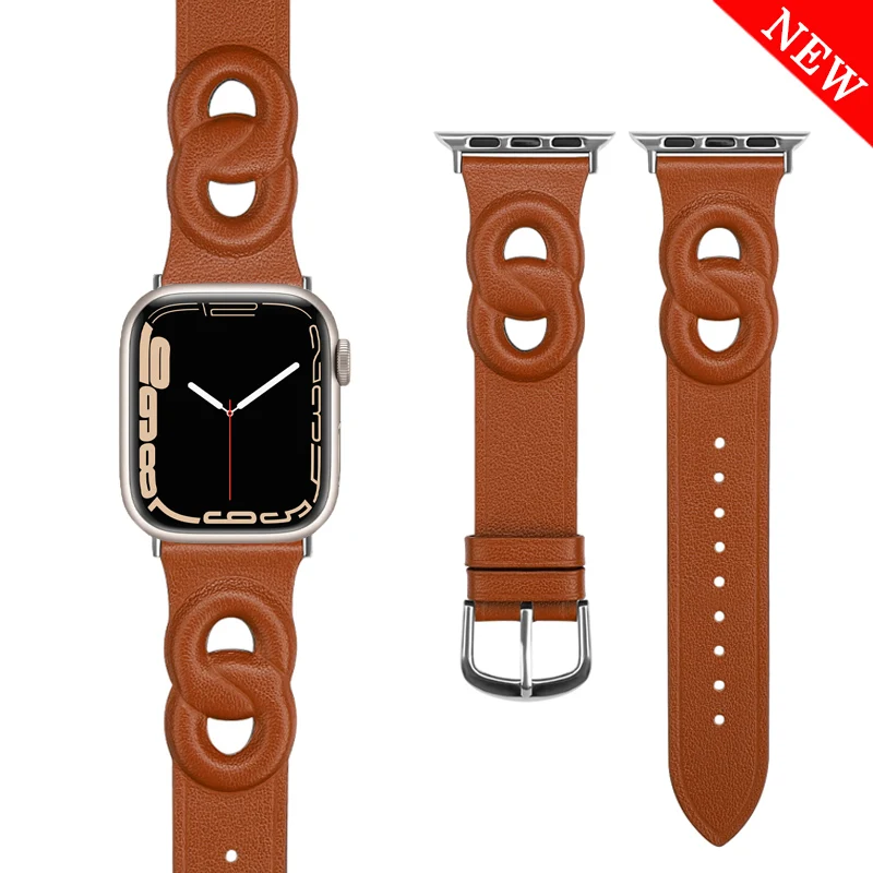 Leather strap For Apple watch band 45mm 44mm 42mm 41mm 40mm 38mm Accessorie wristband correa bracelet iWatch series 7 6 SE 5 4 3
Leather strap For Apple watch band 45mm 44mm 42mm 41mm 40mm 38mm Accessorie wristband correa bracelet iWatch series 7 6 SE 5 4 3