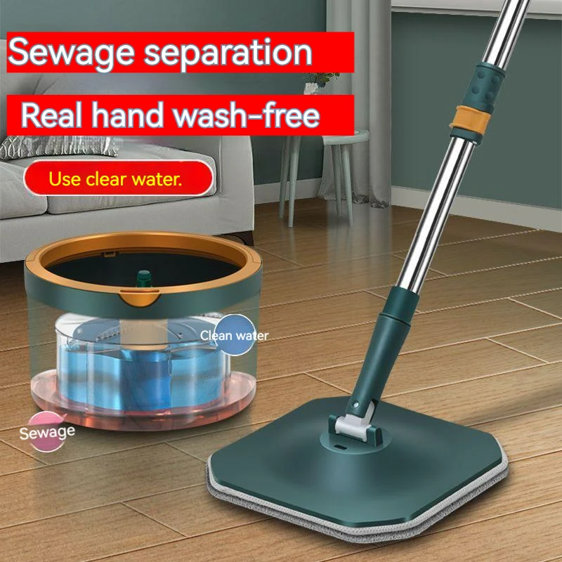 Sewage Separation Bucket Mop Rotary Telescopic Easy Drainage 360 Degree Adjustable Microfiber Tile And Wall Floor Cleaning
Sewage Separation Bucket Mop Rotary Telescopic Easy Drainage 360 Degree Adjustable Microfiber Tile And Wall Floor Cleaning