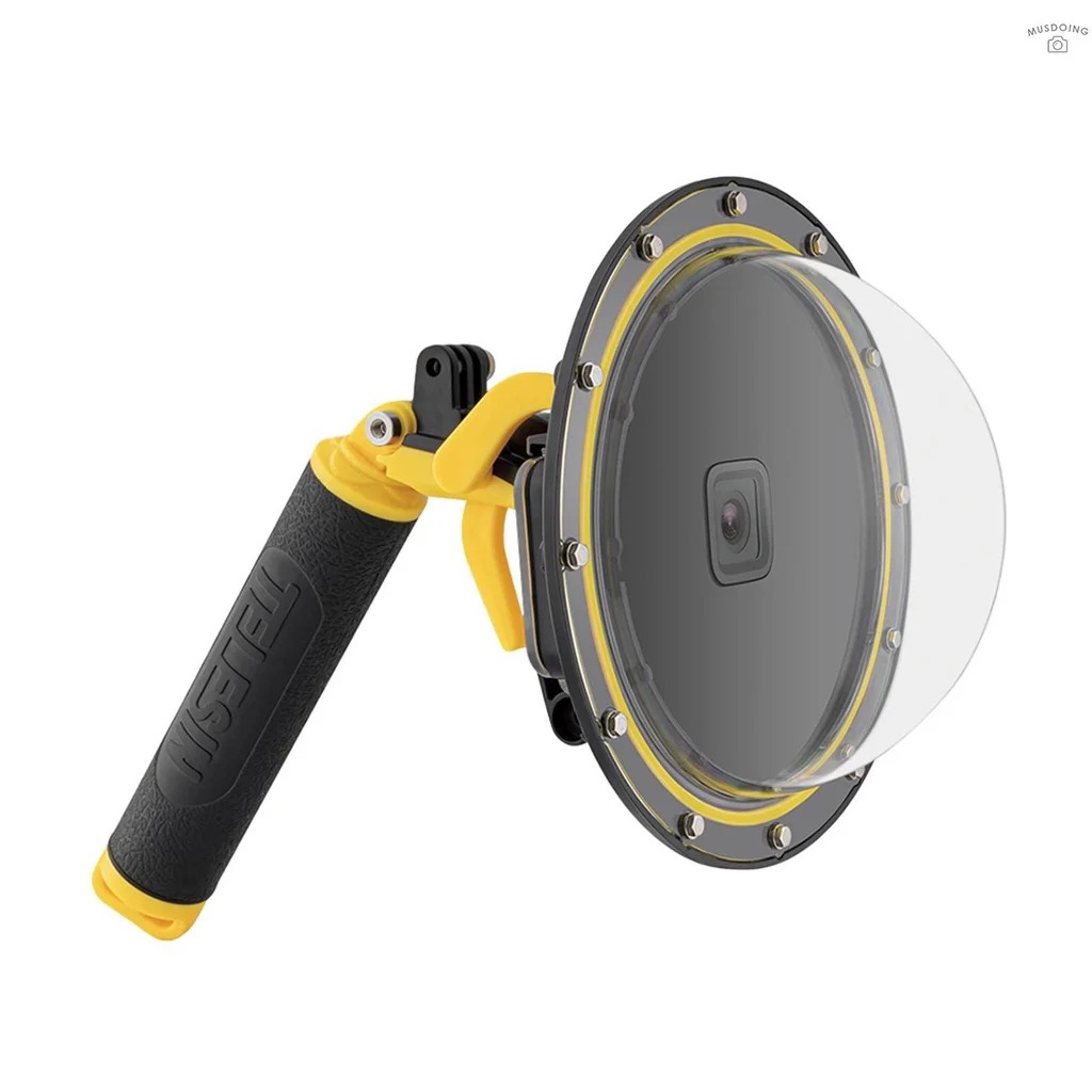 TELESIN 6-inch Action Camera Dome Port 30m Waterproof Protective Diving Housing Case Cover w/Handle Grip Replacement for GoPro
TELESIN 6-inch Action Camera Dome Port 30m Waterproof Protective Diving Housing Case Cover w/Handle Grip Replacement for GoPro