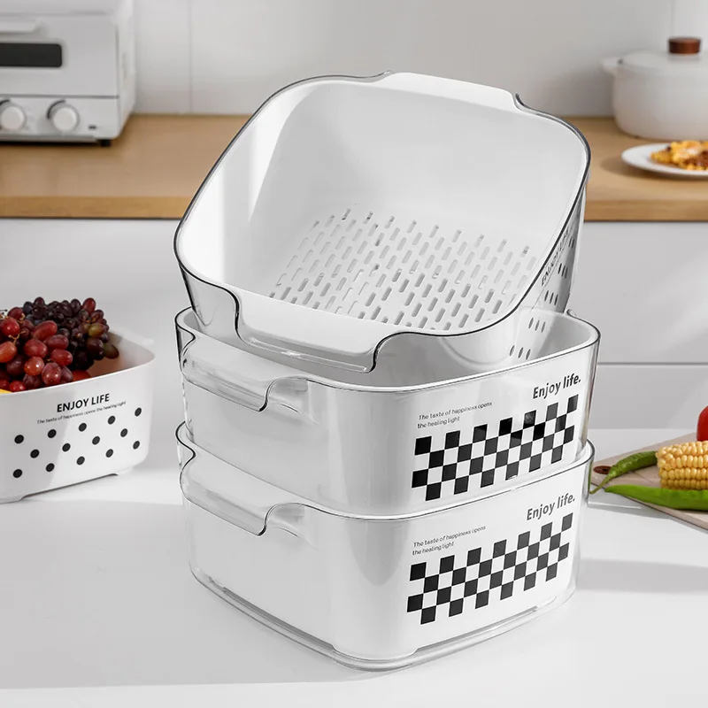 Thickened Double Layer Vegetable Wash Basket Wind Cream White Household Kitchen Fruit and Vegetable Basket Fruit Filter Basket
Thickened Double Layer Vegetable Wash Basket Wind Cream White Household Kitchen Fruit and Vegetable Basket Fruit Filter Basket