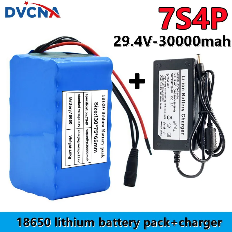 high quality 29.4V 30Ah high power 7S4P 18650 Lithium Battery pack with BMS 29.4V Electric bicycle electric car+29.4V2A charger
high quality 29.4V 30Ah high power 7S4P 18650 Lithium Battery pack with BMS 29.4V Electric bicycle electric car+29.4V2A charger