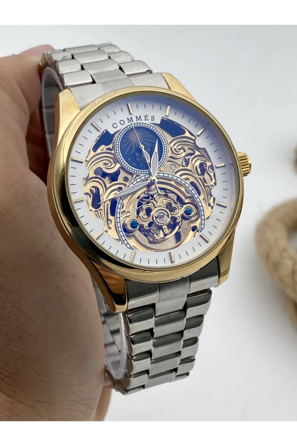 Мужские кварцевые часы с автоматическим стальным чехлом, 2022 
Мужские кварцевые часы с автоматическим стальным чехлом, 2022