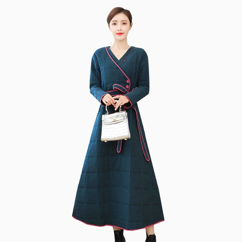 Tang Suit Women's Clothing Chinese Style Top Cotton and Linen Dress Long Cotton Jacket Hanfu Young Tea Clothes
Tang Suit Women's Clothing Chinese Style Top Cotton and Linen Dress Long Cotton Jacket Hanfu Young Tea Clothes