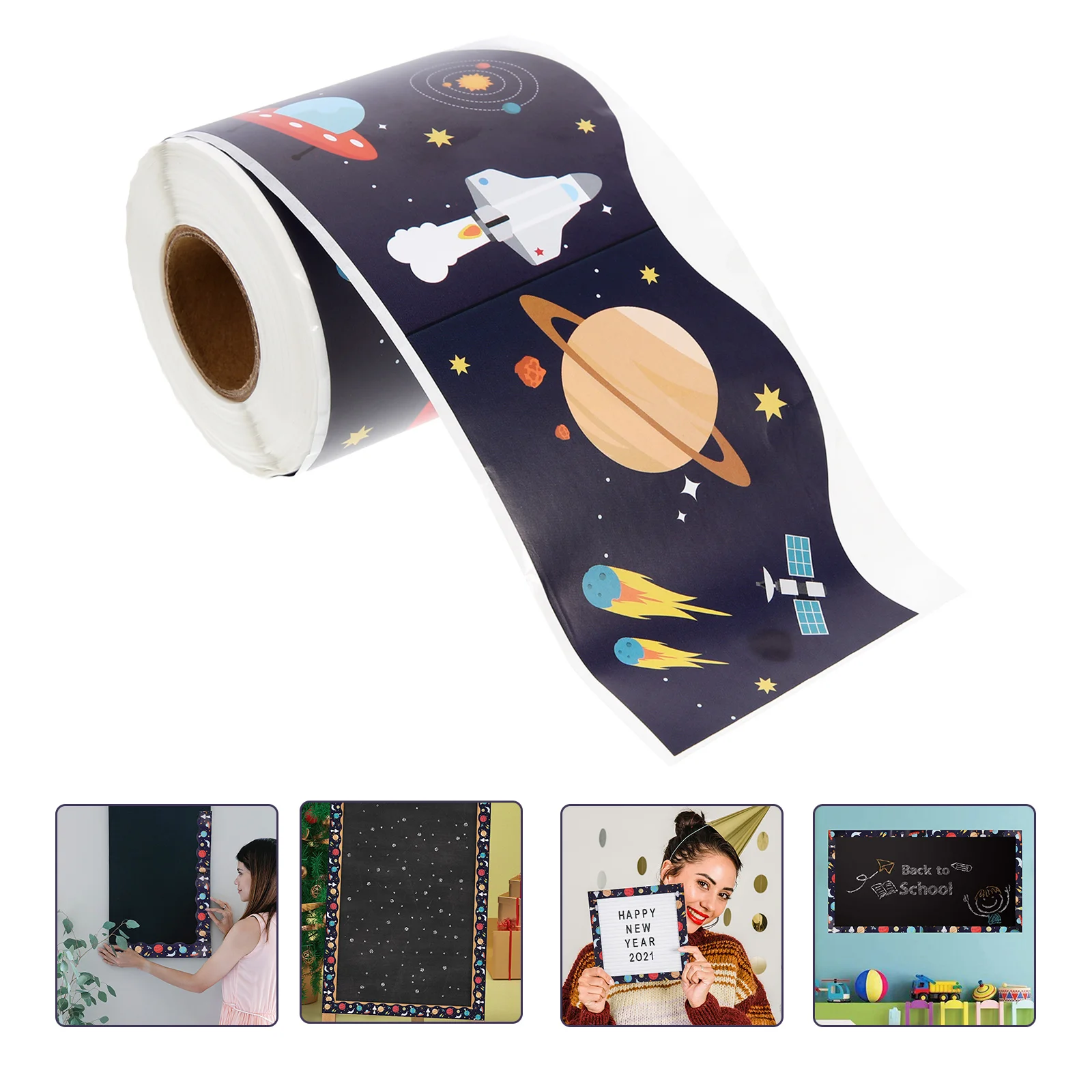 1 Roll Bulletin Board Decor Creative Space Themed Blackboard Decals Delicate Blackboard Sticker for Kindergarten Classroom Gift
1 Roll Bulletin Board Decor Creative Space Themed Blackboard Decals Delicate Blackboard Sticker for Kindergarten Classroom Gift