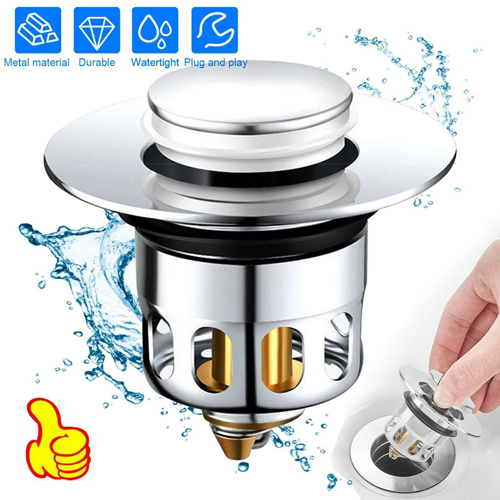 Press Bounce Basin Pop-up Drain Filter Bathroom Shower Sink Filter Plug Hair Extension Bath Stopper Shower Sink Strainer Plug
Press Bounce Basin Pop-up Drain Filter Bathroom Shower Sink Filter Plug Hair Extension Bath Stopper Shower Sink Strainer Plug