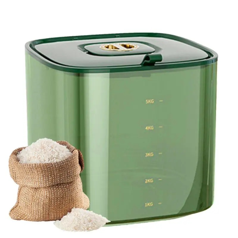 

Контейнер для риса, многоразовый дозатор зерен, емкость для хранения зерна, герметичная банка для столешницы, кладовой и кухни