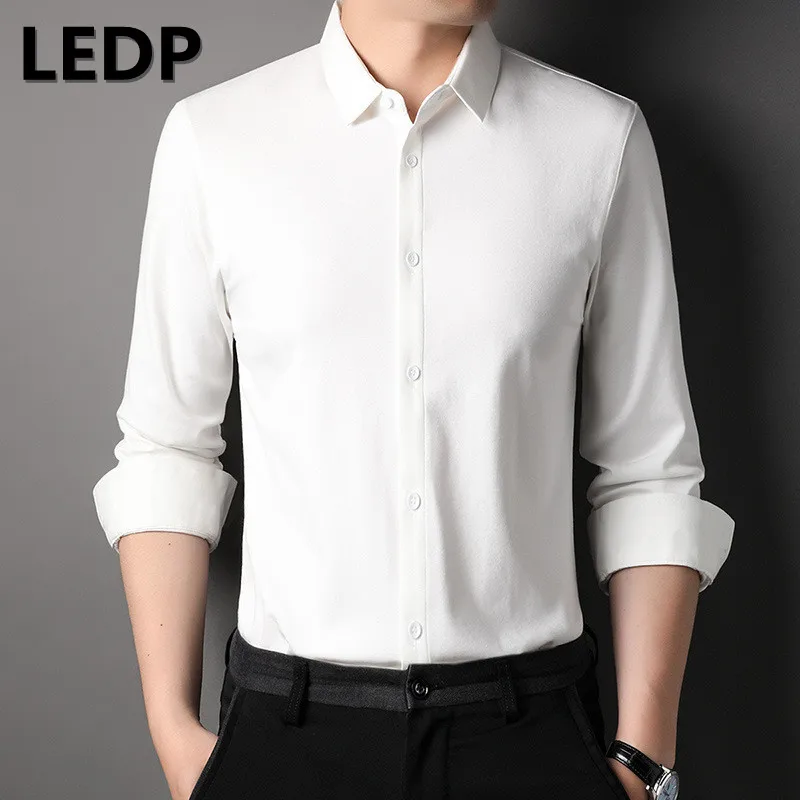 New Men's Mulberry Silk Long Sleeve Shirt Solid Smart Casual No Iron Lapel White Bottomed Shirt Fashion Men's Clothing Brand
New Men's Mulberry Silk Long Sleeve Shirt Solid Smart Casual No Iron Lapel White Bottomed Shirt Fashion Men's Clothing Brand