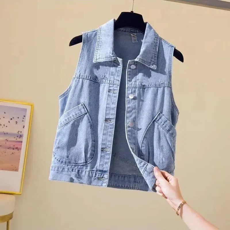2022 Denim Vest Women's Spring and Autumn Clothes Sleeveless Wild Tops Short Hooded Jackets Women Denim Jeans Vest Jacket Female
2022 Denim Vest Women's Spring and Autumn Clothes Sleeveless Wild Tops Short Hooded Jackets Women Denim Jeans Vest Jacket Female