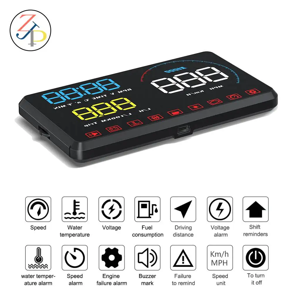 A9 Car Hud Head Up Display OBD2 EUOBD GPS MPH/KM Windshield Speedometer Projector Overspeed Alarm WarningElectronic Accessories
A9 Car Hud Head Up Display OBD2 EUOBD GPS MPH/KM Windshield Speedometer Projector Overspeed Alarm WarningElectronic Accessories