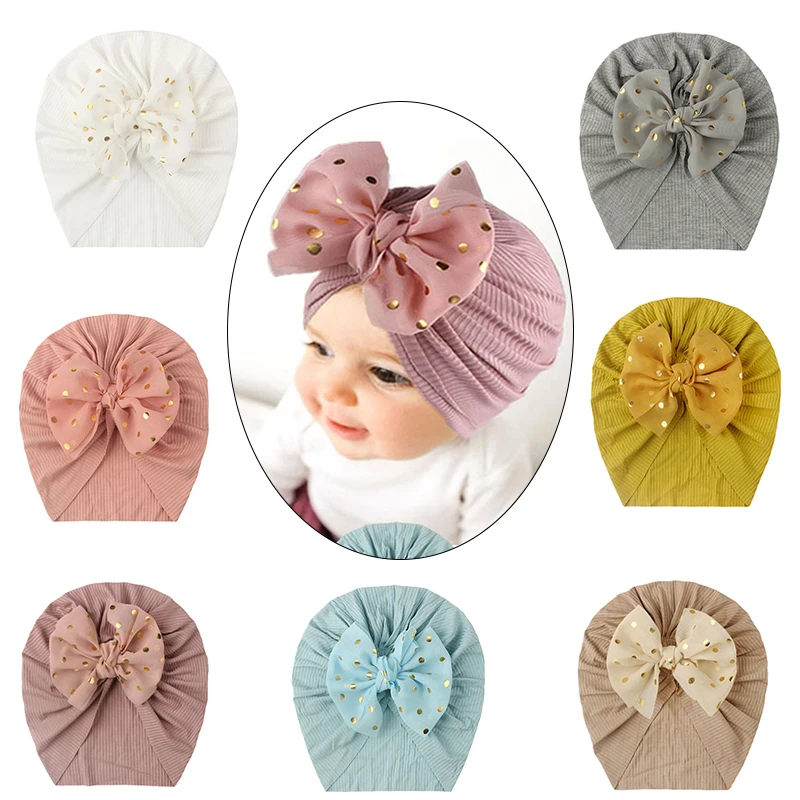 Cute Big Bows Baby Hat Sequins Dot Infant Baby Girl Boy Turban Bonnet Cap Solid Color Soft Elastic Spring Autumn Kids Beanie Cap
Cute Big Bows Baby Hat Sequins Dot Infant Baby Girl Boy Turban Bonnet Cap Solid Color Soft Elastic Spring Autumn Kids Beanie Cap