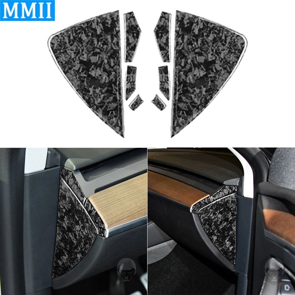 For Tesla Model Y 2020+ Model 3 2017-2022 Forged Carbon Fiber Front Door Slot Panel Trim Cover Car Interior Accessories Sticker 
For Tesla Model Y 2020+ Model 3 2017-2022 Forged Carbon Fiber Front Door Slot Panel Trim Cover Car Interior Accessories Sticker