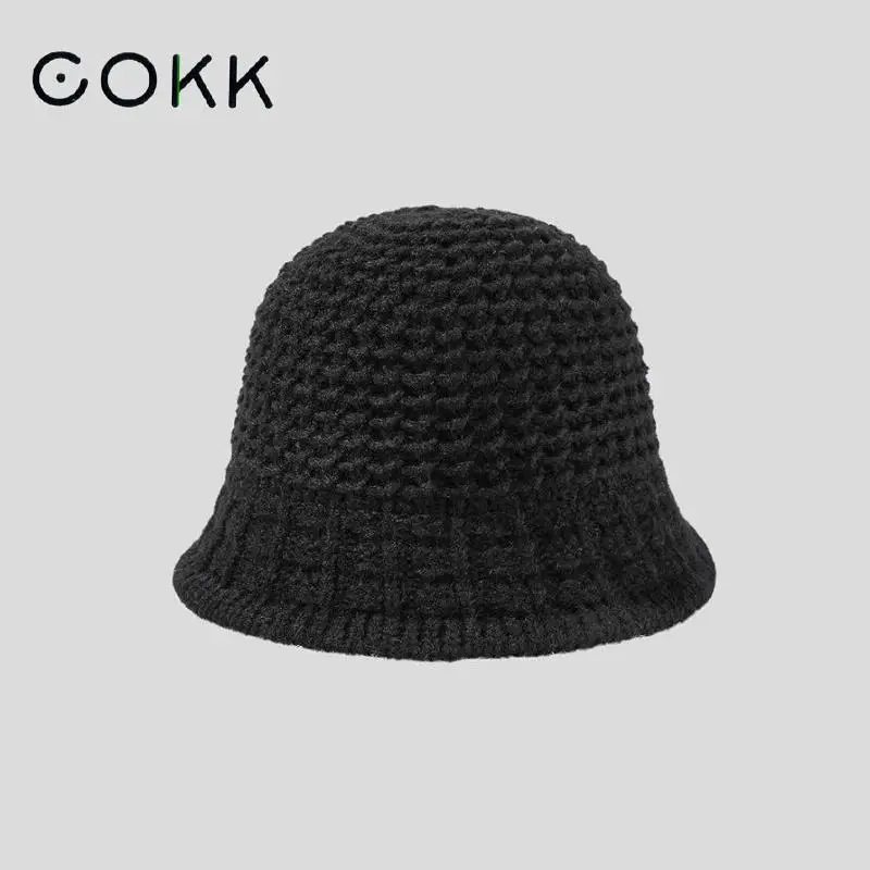 COKK Bucket Hat Women Winter Autumn Korean Fashion Fisherman Cap Casual Knitted Hats For Women Casquette Gorros Chapeu
COKK Bucket Hat Women Winter Autumn Korean Fashion Fisherman Cap Casual Knitted Hats For Women Casquette Gorros Chapeu