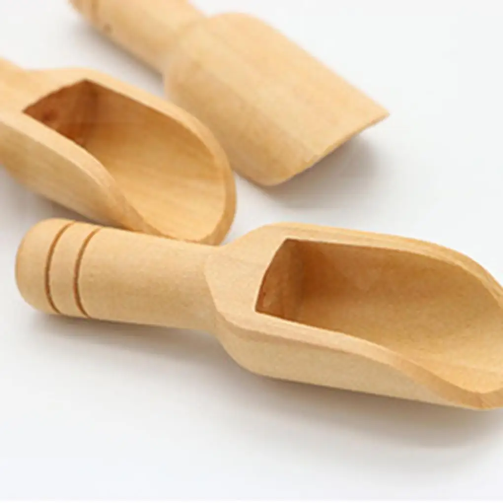 3PC Mini Wooden Scoops Bath Salt Spoon Candy Scoops Coffee Tea Scoops Knotless And Durable Dinnerware Kitchen Utensils
3PC Mini Wooden Scoops Bath Salt Spoon Candy Scoops Coffee Tea Scoops Knotless And Durable Dinnerware Kitchen Utensils