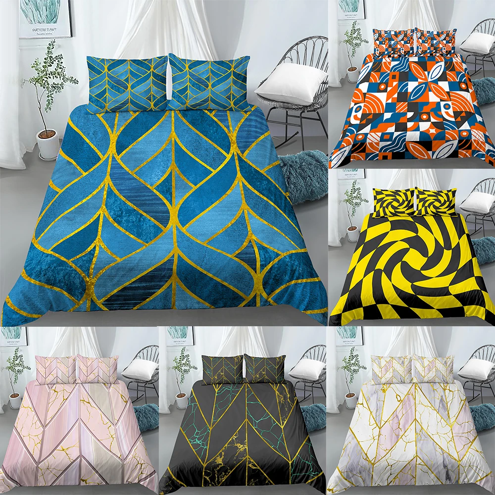 Marble Print Pattern Bedding Sets King Size Quilt Cover Geometric Duvet Cover And Pillowcase 3D Psychedelic Bedclothes
Marble Print Pattern Bedding Sets King Size Quilt Cover Geometric Duvet Cover And Pillowcase 3D Psychedelic Bedclothes
