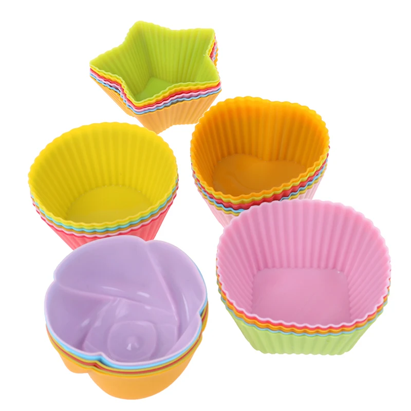 6 Pcs DIY Silicone Cake Cupcake Cup Cake Tool Bakeware Baking Silicone Mold Cupcake And Muffin Cupcake Random Color
6 Pcs DIY Silicone Cake Cupcake Cup Cake Tool Bakeware Baking Silicone Mold Cupcake And Muffin Cupcake Random Color