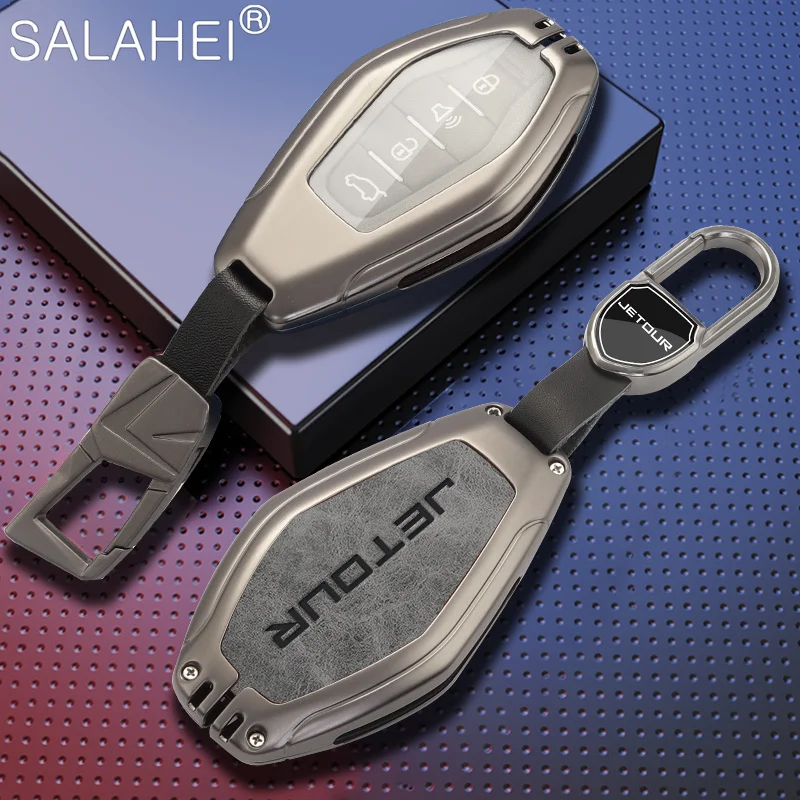 

Zinc Alloy Car Key Cover Case Holder Shell Full Protector Bag For Chery Jetour X70 X90 X95 X70plus X70m X90plus X95pro Accessory