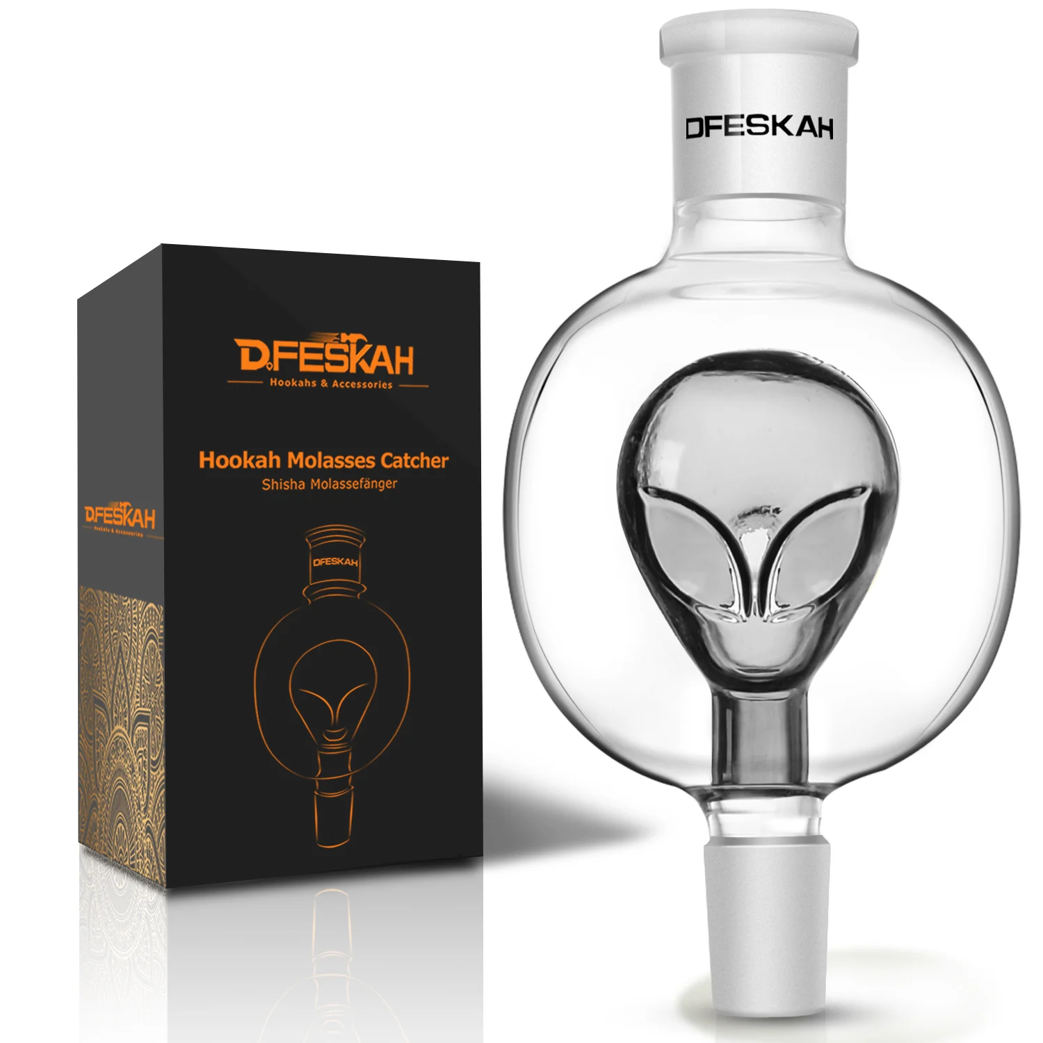 Hookah Accessories: DFSK Glass Oil Collector - Suitable for Many Kinds of Shisha - Transparent-Alien Shape
Hookah Accessories: DFSK Glass Oil Collector - Suitable for Many Kinds of Shisha - Transparent-Alien Shape