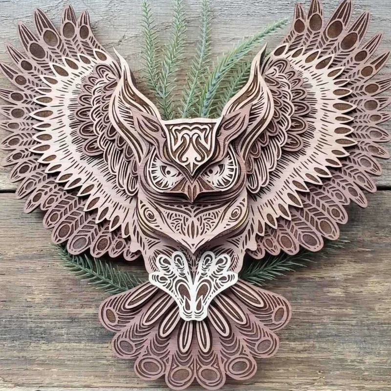 Wooden Wall Owl Pendant Three-dimensional Mantra Handicraft Healing Art Wall Living Room Retro Christmas Party Home Decoration
Wooden Wall Owl Pendant Three-dimensional Mantra Handicraft Healing Art Wall Living Room Retro Christmas Party Home Decoration