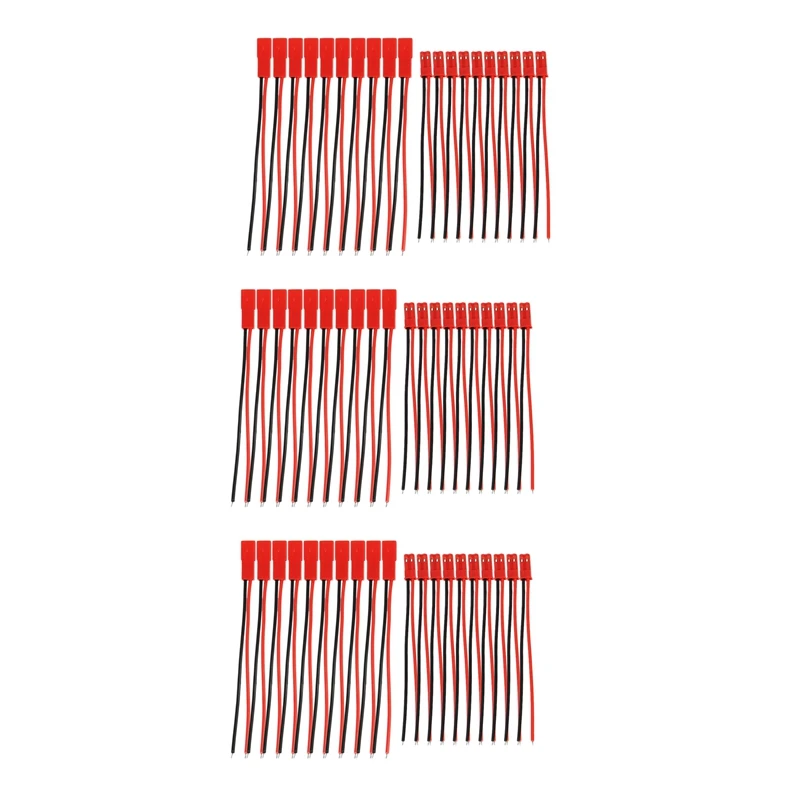 30 пар, 2 штырьковых разъема JST, разъем M To F 110 мм, провод для кабеля, красный, черный 
30 пар, 2 штырьковых разъема JST, разъем M To F 110 мм, провод для кабеля, красный, черный