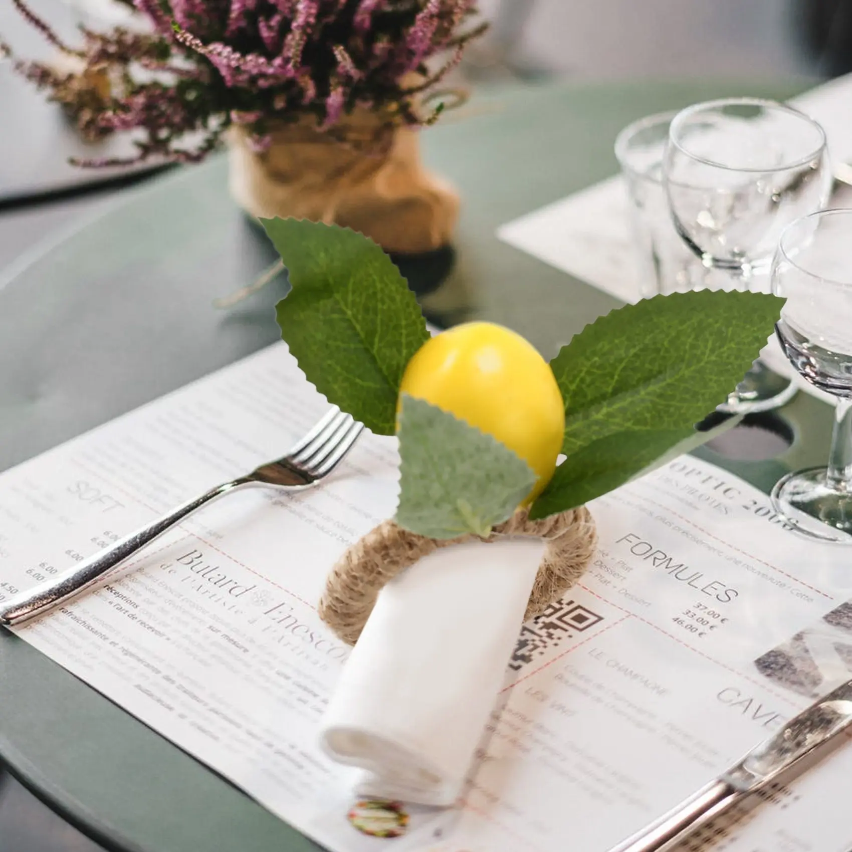 10PCS Handmade Napkin Rings Yellow Faux Lemon with Vine Napkin Ring for Wedding, Dinner Party, Banquet, Serviette
10PCS Handmade Napkin Rings Yellow Faux Lemon with Vine Napkin Ring for Wedding, Dinner Party, Banquet, Serviette