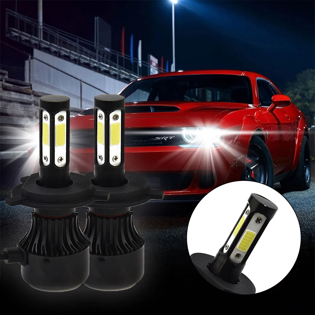 Headlight H4 COB LED Light Bulbs 2pcs/set Aviation 6063 Aluminum Profile Headlight Conversion Kit Headlight Kit Bulb Hi-Lo Beam
Headlight H4 COB LED Light Bulbs 2pcs/set Aviation 6063 Aluminum Profile Headlight Conversion Kit Headlight Kit Bulb Hi-Lo Beam
