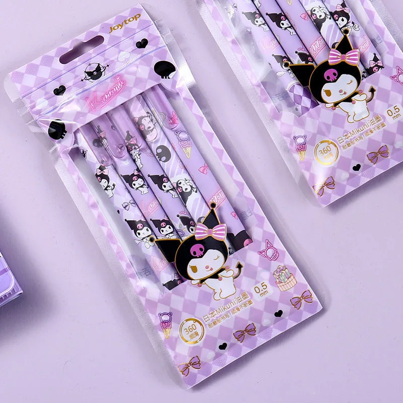 Sanrio 5-10pcs Kawaii 0.5mm Gel Pen Anime Melody Kuromi Hellokitty Signature Gel Ink Pen School Supplies Stationery Wholesale
Sanrio 5-10pcs Kawaii 0.5mm Gel Pen Anime Melody Kuromi Hellokitty Signature Gel Ink Pen School Supplies Stationery Wholesale