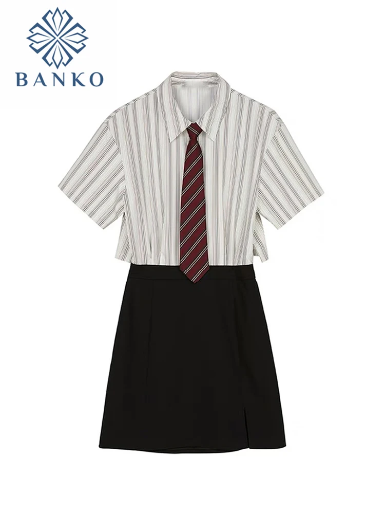 Short Sleeve Slit Sexy Mini Dress Summer Women Fashion Striped Patchwork Streetwear Outfits Cute Solid Y2K Preppy Style Clothing
Short Sleeve Slit Sexy Mini Dress Summer Women Fashion Striped Patchwork Streetwear Outfits Cute Solid Y2K Preppy Style Clothing