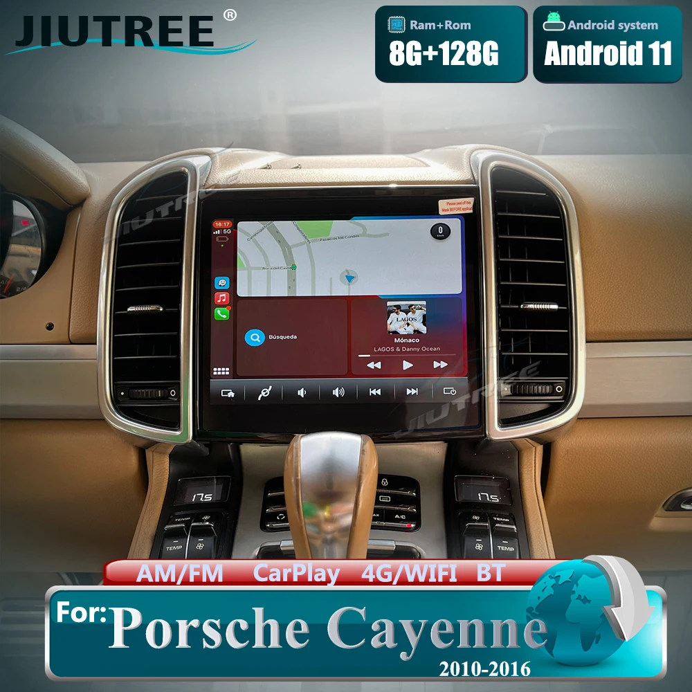 Автомагнитола 128G для PORSCHE CAYENNE 2010-2016 Android Мультимедийный проигрыватель с