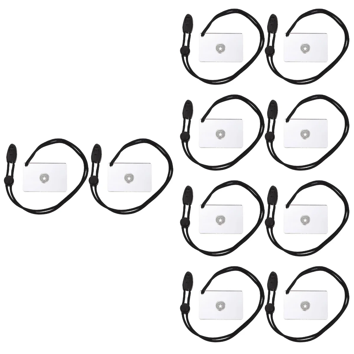 10 Pcs Signal Mirror Camping Survival Mirror Reflective Mirror Outdoor Mirror for Emergency Situations 
10 Pcs Signal Mirror Camping Survival Mirror Reflective Mirror Outdoor Mirror for Emergency Situations