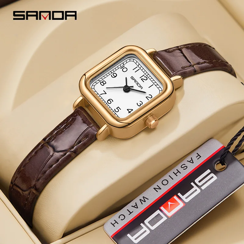 Sanda P1120 New Fashion Ladies Elegant Design Square Dial Waterproof Quartz Movement Business Women Analog Wrist Watch
Sanda P1120 New Fashion Ladies Elegant Design Square Dial Waterproof Quartz Movement Business Women Analog Wrist Watch