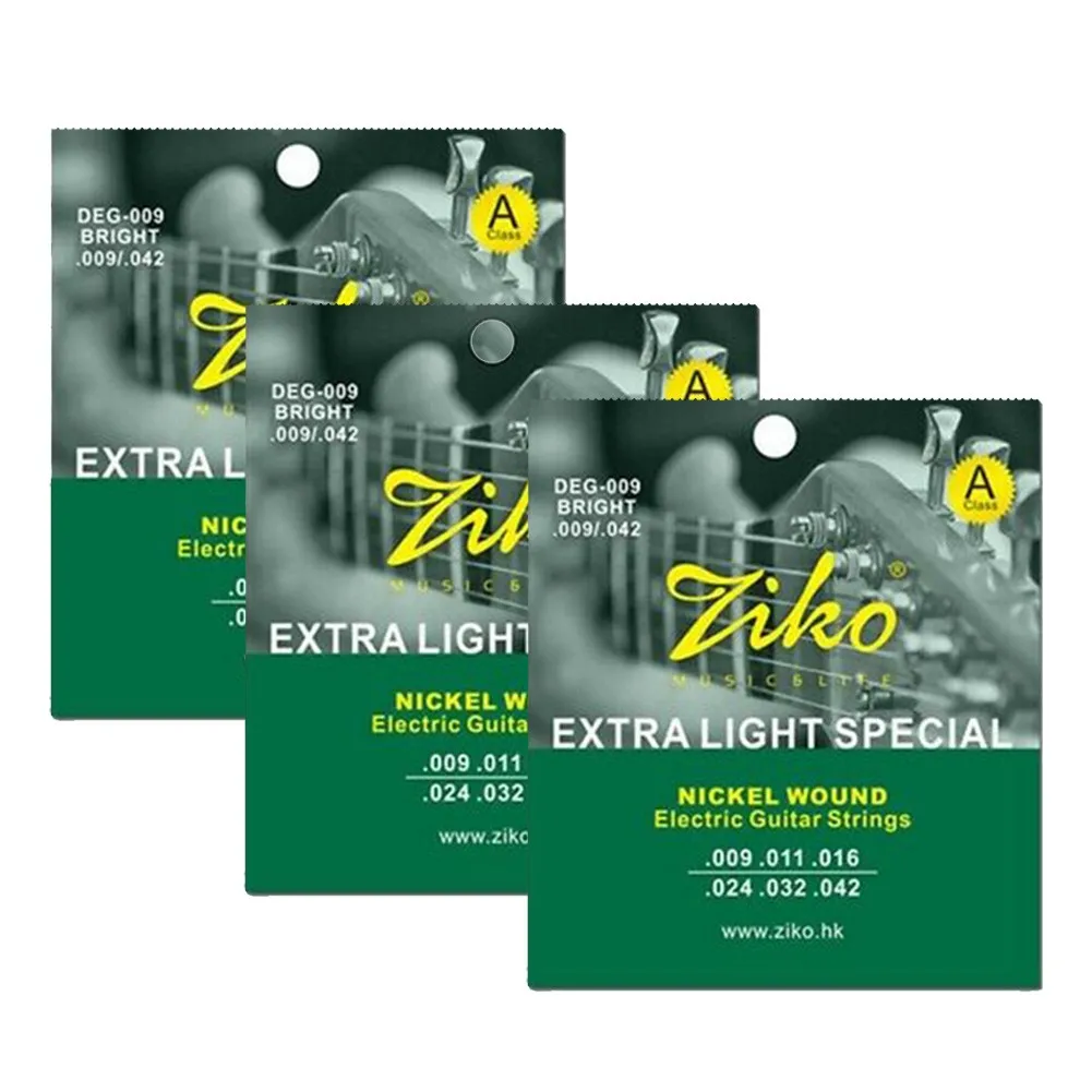 3 Packs - Ziko Electric Guitar Strings Set Nickel Wound Extra Light Soft Electric DEG-009 Guitar Parts Musical Instrument New
3 Packs - Ziko Electric Guitar Strings Set Nickel Wound Extra Light Soft Electric DEG-009 Guitar Parts Musical Instrument New