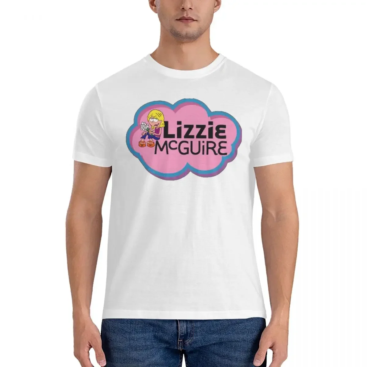 Футболка Lizzie Mcguire Мужская 100% хлопок модная футболка оверсайз мужские летние