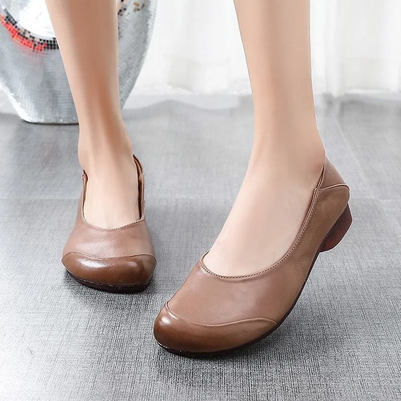 Women Ladies soft leather ballet flats foldable roll-up shoes brief square toe grandma shoes woman street 2-ways retro moccasins
Women Ladies soft leather ballet flats foldable roll-up shoes brief square toe grandma shoes woman street 2-ways retro moccasins