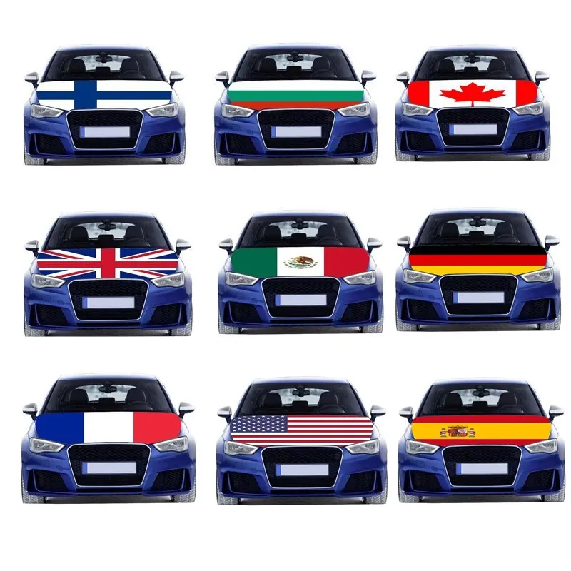 World Cup Flag Car Hood Cover 3.3X5Ft 100X150CM Polyester Fabric Engine Flag Sport Events Fan Car Party Bonnet Banner Decoration
World Cup Flag Car Hood Cover 3.3X5Ft 100X150CM Polyester Fabric Engine Flag Sport Events Fan Car Party Bonnet Banner Decoration