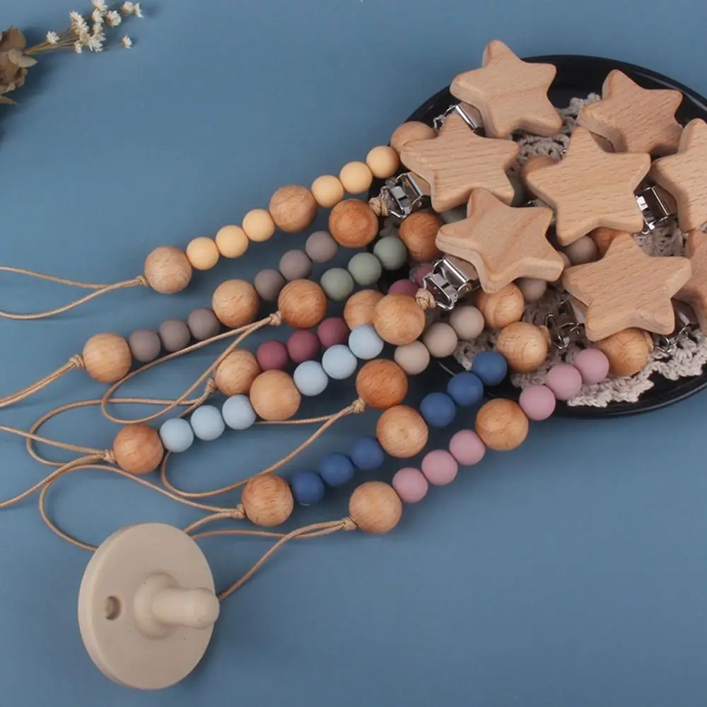 Heart Clip Food Grade Anti-drop Wooden Beech Wood Molar Chain Baby Pacifier Chain Pacifier Clips Chains Nipple Holder
Heart Clip Food Grade Anti-drop Wooden Beech Wood Molar Chain Baby Pacifier Chain Pacifier Clips Chains Nipple Holder