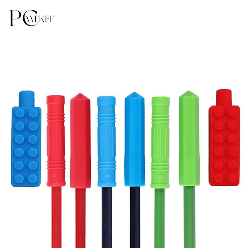 1Pcs Chewable Pencil Topper Bite Silicone Teether Pencil Cap Sensory Toys For Kids Children Autism ADHD Chewing Teether
1Pcs Chewable Pencil Topper Bite Silicone Teether Pencil Cap Sensory Toys For Kids Children Autism ADHD Chewing Teether