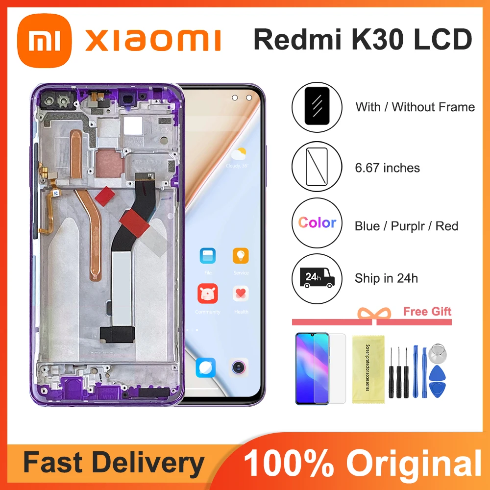 6.67" Original For Xiaomi Redmi K30 LCD Display Touch Screen Panel Digitizer For Xiaomi Poco X2 Mi Pocophone X2 Display
6.67" Original For Xiaomi Redmi K30 LCD Display Touch Screen Panel Digitizer For Xiaomi Poco X2 Mi Pocophone X2 Display