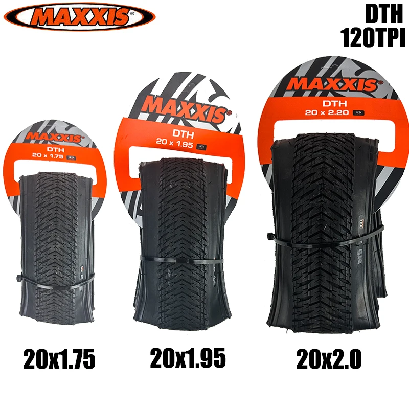 

MAXXIS DTH 20x1.75/1.95/2.2 Folding Bicycle Tire EXO Sidewall Protection BMX 120TPI Bike Folding Tire Tubeless Bike Parts 1PCS