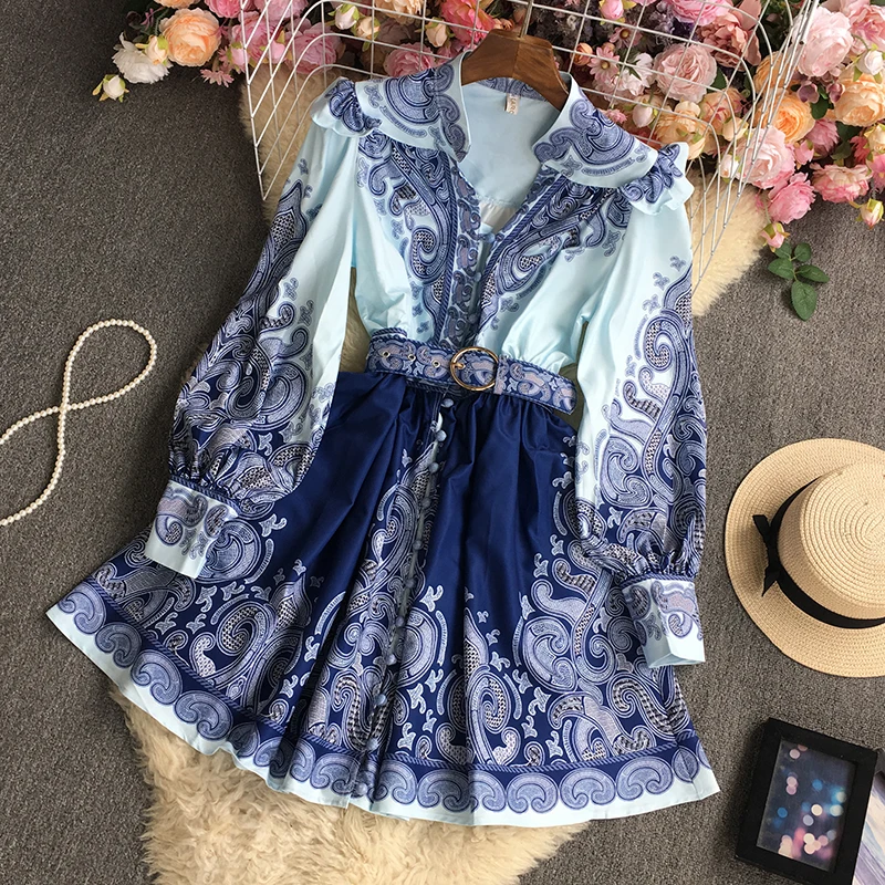 SuperAen 2022 рукав-фонарик с принтом весна/осень v-образный вырез А-силуэта Повседневные Платья До Колена Для Женщин 
SuperAen 2022 рукав-фонарик с принтом весна/осень v-образный вырез А-силуэта Повседневные Платья До Колена Для Женщин