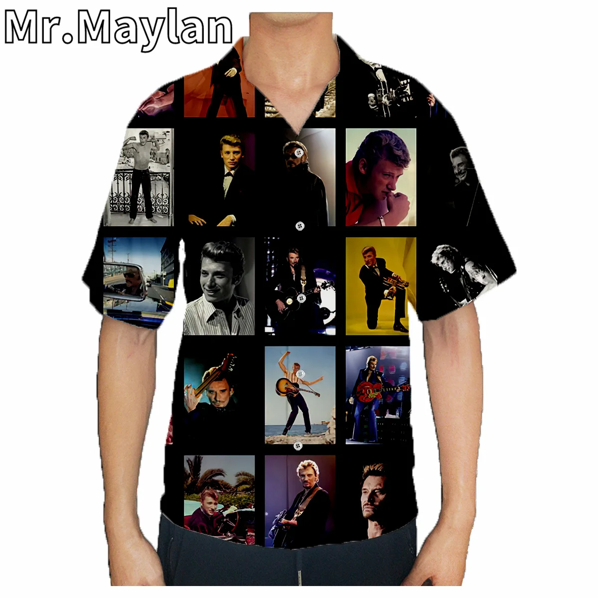 Singer Johnny Hallyday 3D Shirt Hawaii Shirt Men Summer Short Sleeve Shirt Men Shirts New Oversized 5XL shirt Chemise Homme-189
Singer Johnny Hallyday 3D Shirt Hawaii Shirt Men Summer Short Sleeve Shirt Men Shirts New Oversized 5XL shirt Chemise Homme-189