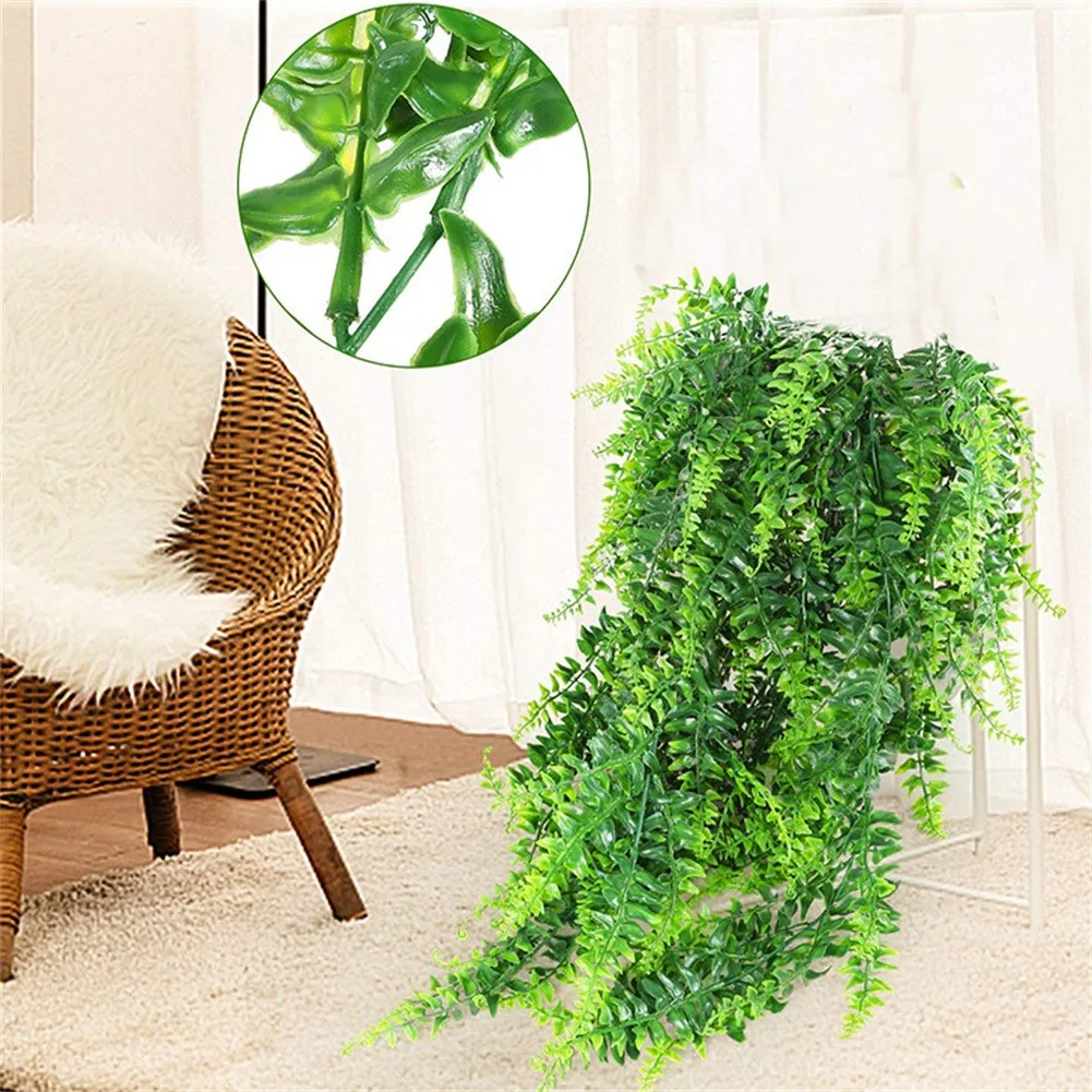 Simulation Fern Grass Green Plant Artificial Fern Persian Leaves Fake Flower Wall Hanging Wedding Household Garden Decor Plant
Simulation Fern Grass Green Plant Artificial Fern Persian Leaves Fake Flower Wall Hanging Wedding Household Garden Decor Plant