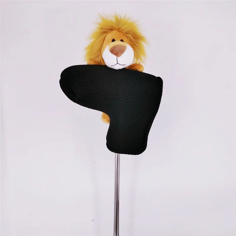 Lion golf putter head cover top plush handmade magnetic golf putter headcover drop shipping
Lion golf putter head cover top plush handmade magnetic golf putter headcover drop shipping