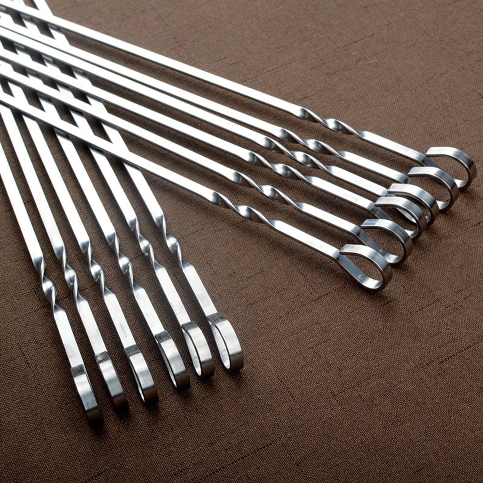 10 шт., шпажки из нержавеющей стали для барбекю, 41 см 
10 шт., шпажки из нержавеющей стали для барбекю, 41 см