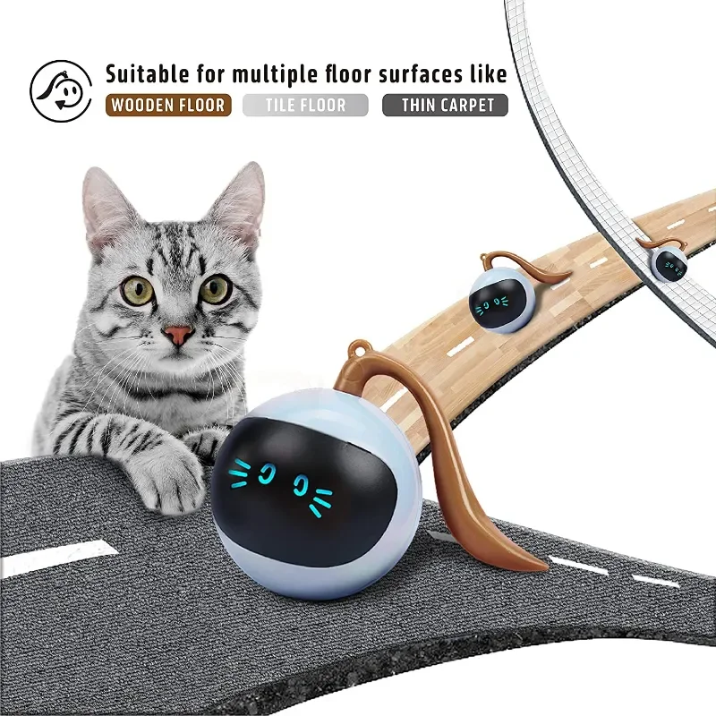 Jouet intelligent automatique pour chat, boule de saut électrique Interactive, USB, chaton, chien, enfants
Jouet intelligent automatique pour chat, boule de saut électrique Interactive, USB, chaton, chien, enfants
