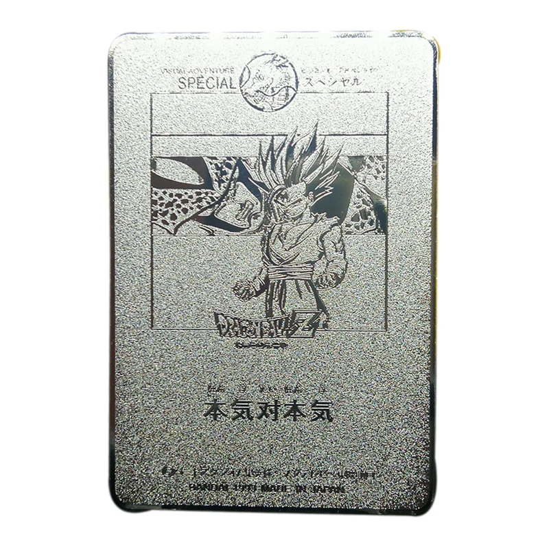 Anime Dragon Ball Goku Super Saiyan Metal Cards diy Collection Cards acg Lovers Collection cards Birthday Gifts
Anime Dragon Ball Goku Super Saiyan Metal Cards diy Collection Cards acg Lovers Collection cards Birthday Gifts